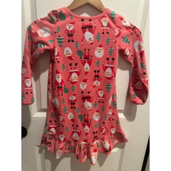 Carter's Girl Christmas Santa Clause Fleece Nightgown Size 6-7 - Picture 4 of 8